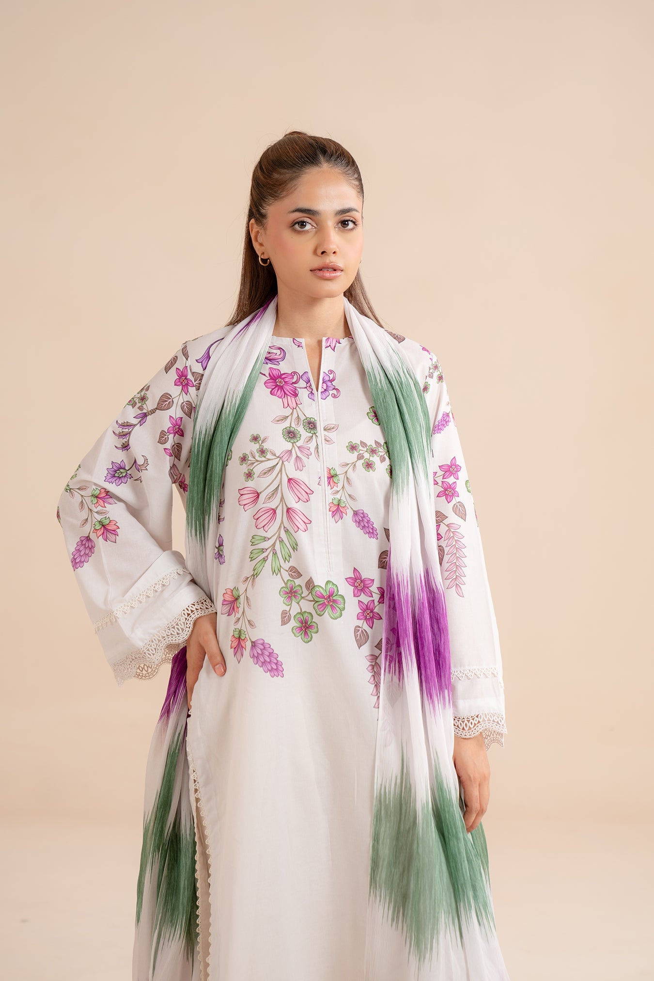 2 Piece Printed Lawn Suit Pret SS - 25