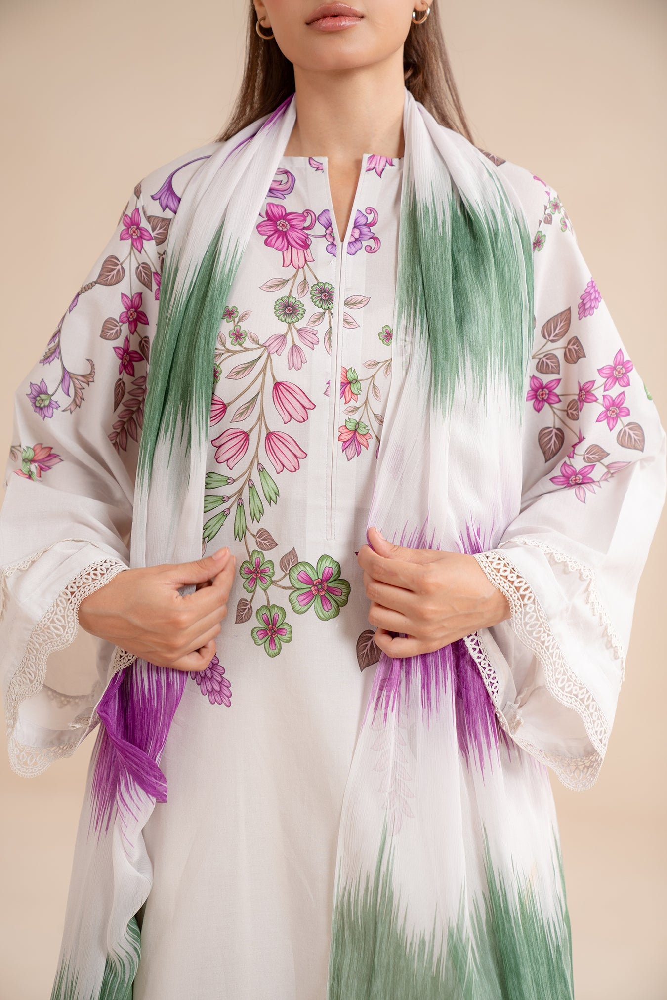 2 Piece Printed Lawn Suit Pret SS - 25