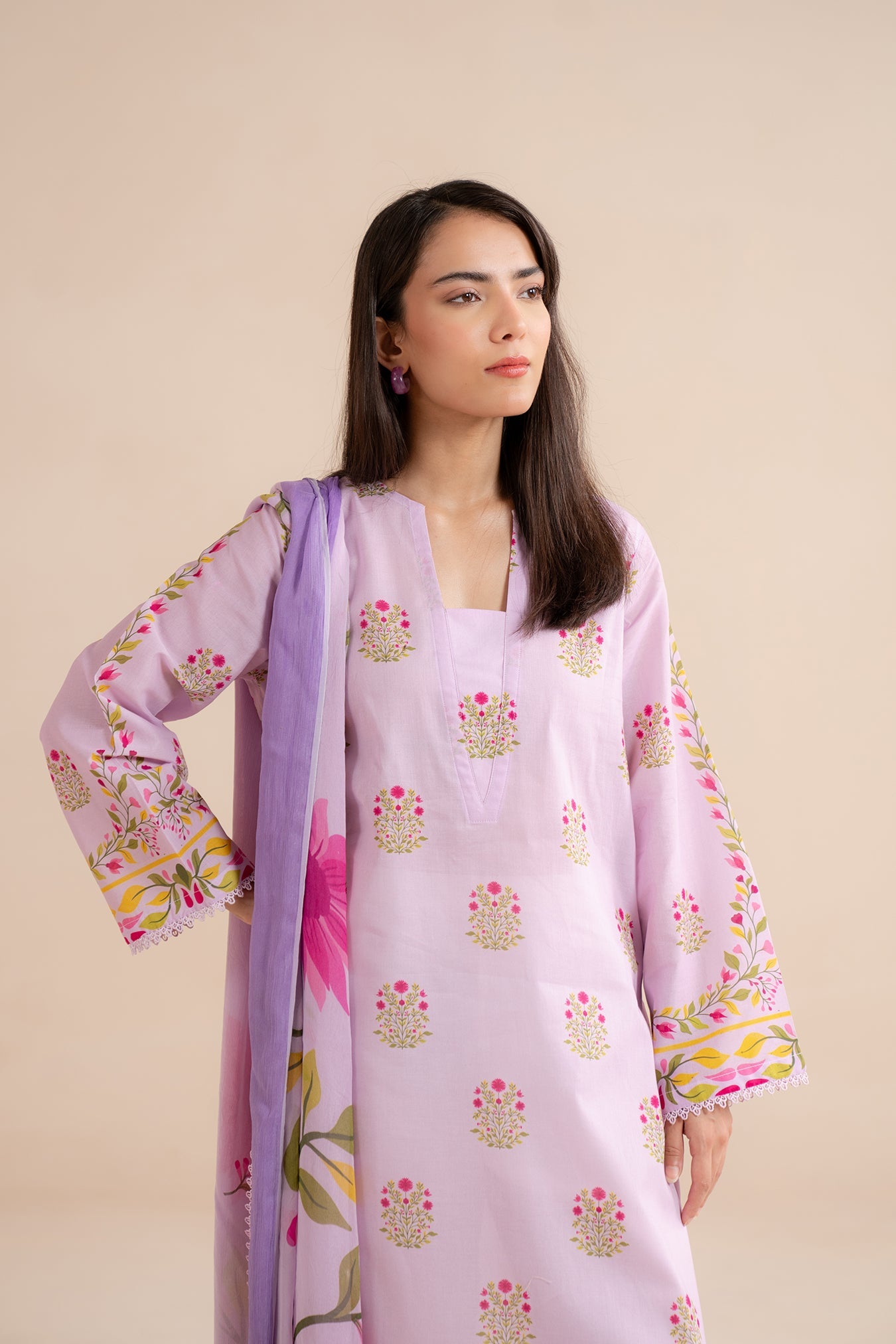 2 Piece Printed Lawn Suit Pret SS - 25
