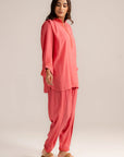 2 Piece Solid Embroidered Suit Pret SS - 26