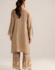 2 Piece Embroidered Linen Suit