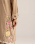 2 Piece Embroidered Linen Suit