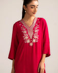 1 Piece Raw Silk Kaftan
