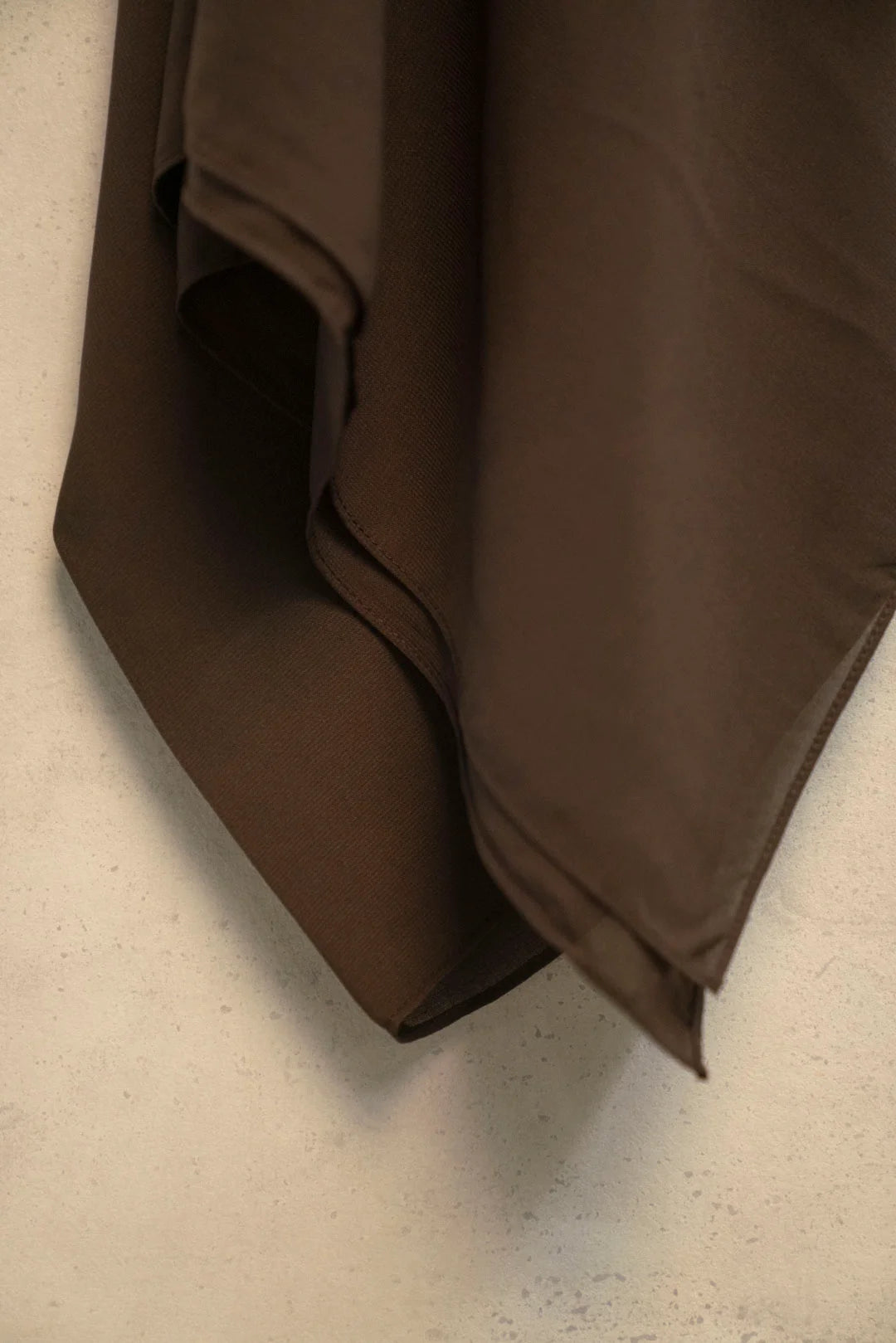 Dark brown abaya scarf fabric close-up – scarf for abaya WAB161113 Beyond East