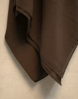Dark brown abaya scarf fabric close-up – scarf for abaya WAB161113 Beyond East