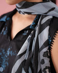 Digital printed lawn 3 piece suit with chiffon dupatta – fashionable women clothing in Rawalpindi Commercial Market