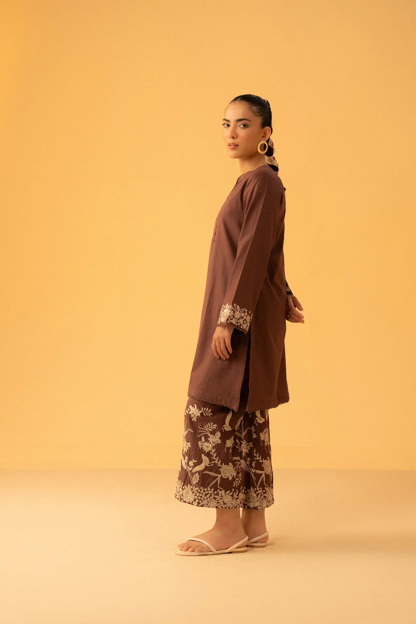 Embroidered Cambric Suit Pret Winter - 25