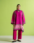 Fancy unstitched 3pc linen suit, elegant digital print for custom tailoring, perfect for parties in Lahore and Karachi