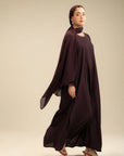 Full length dark purple plum abaya – new abaya style Beyond East WTB161102