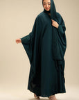 Full length emerald abaya women – green embroidered abaya Pakistan Beyond East