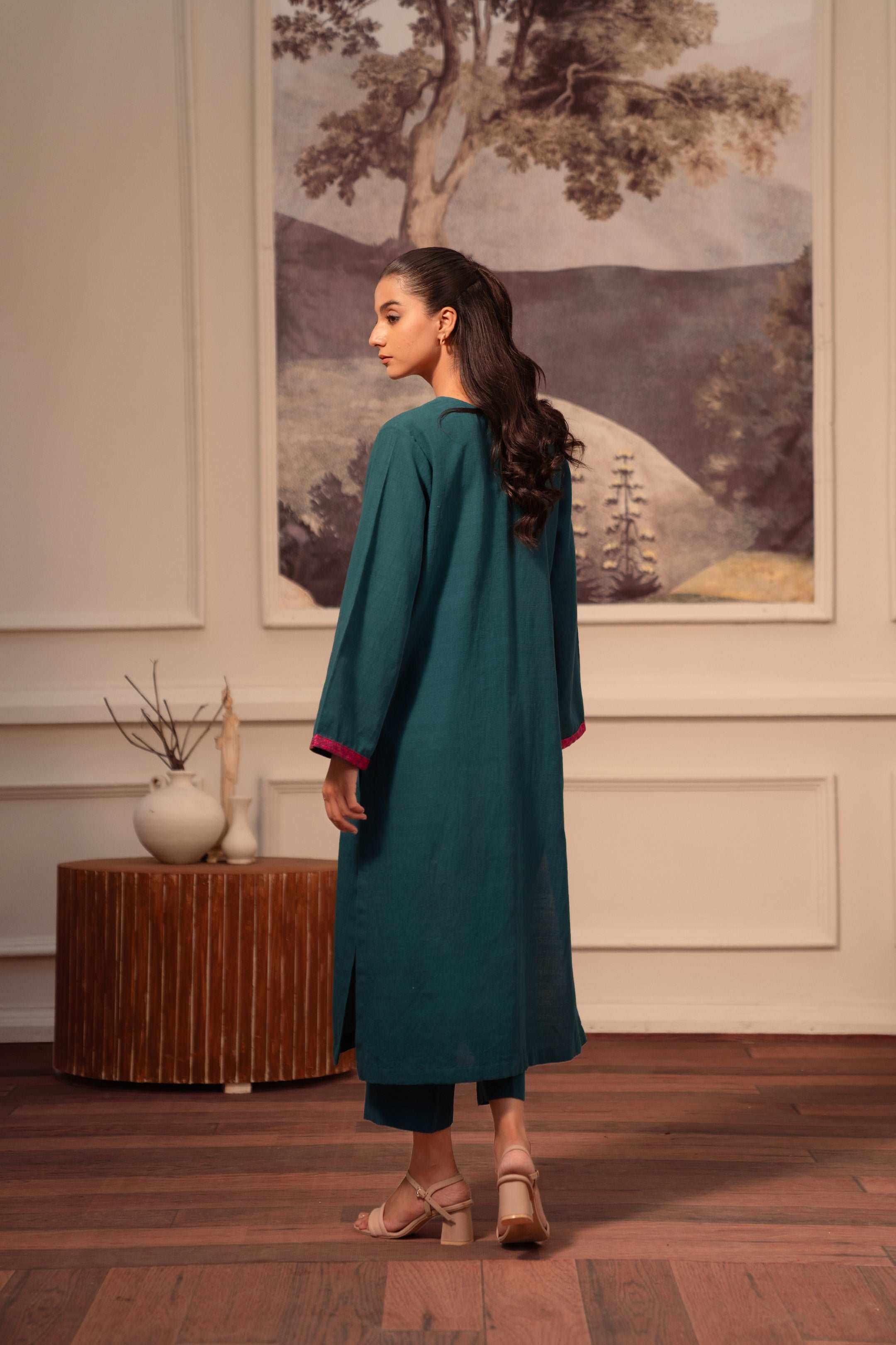2 Piece Khaddar Suit Pret Winter-24