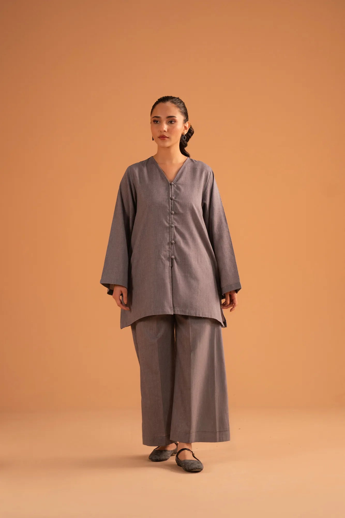 2 Piece Solid Co-Ord Set Pret Fall - 25