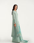 3 Piece Embroidered Khaddar Suit Unstitched Winter-24