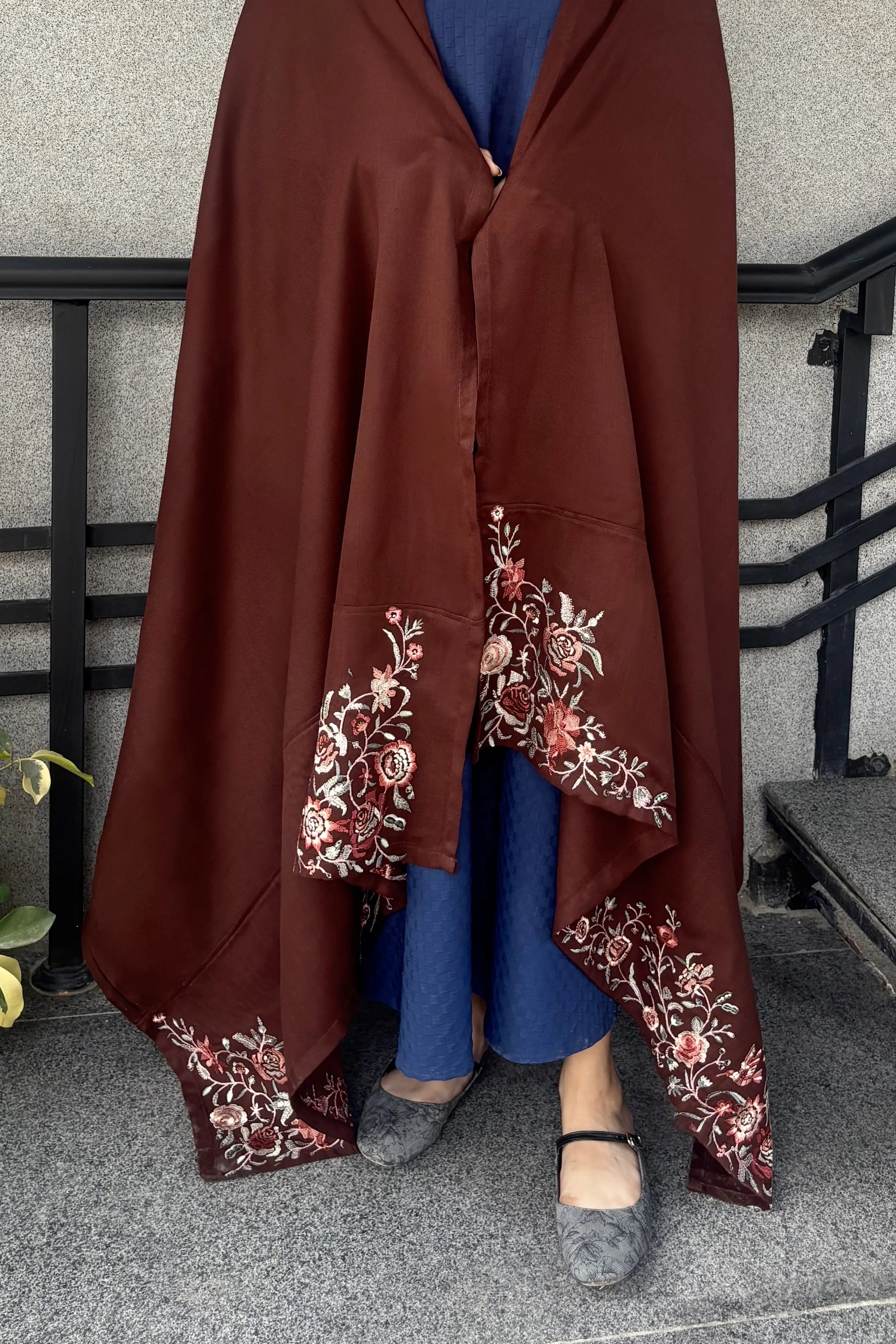 1 Piece Embroidered Shawl Pret Fall - 25