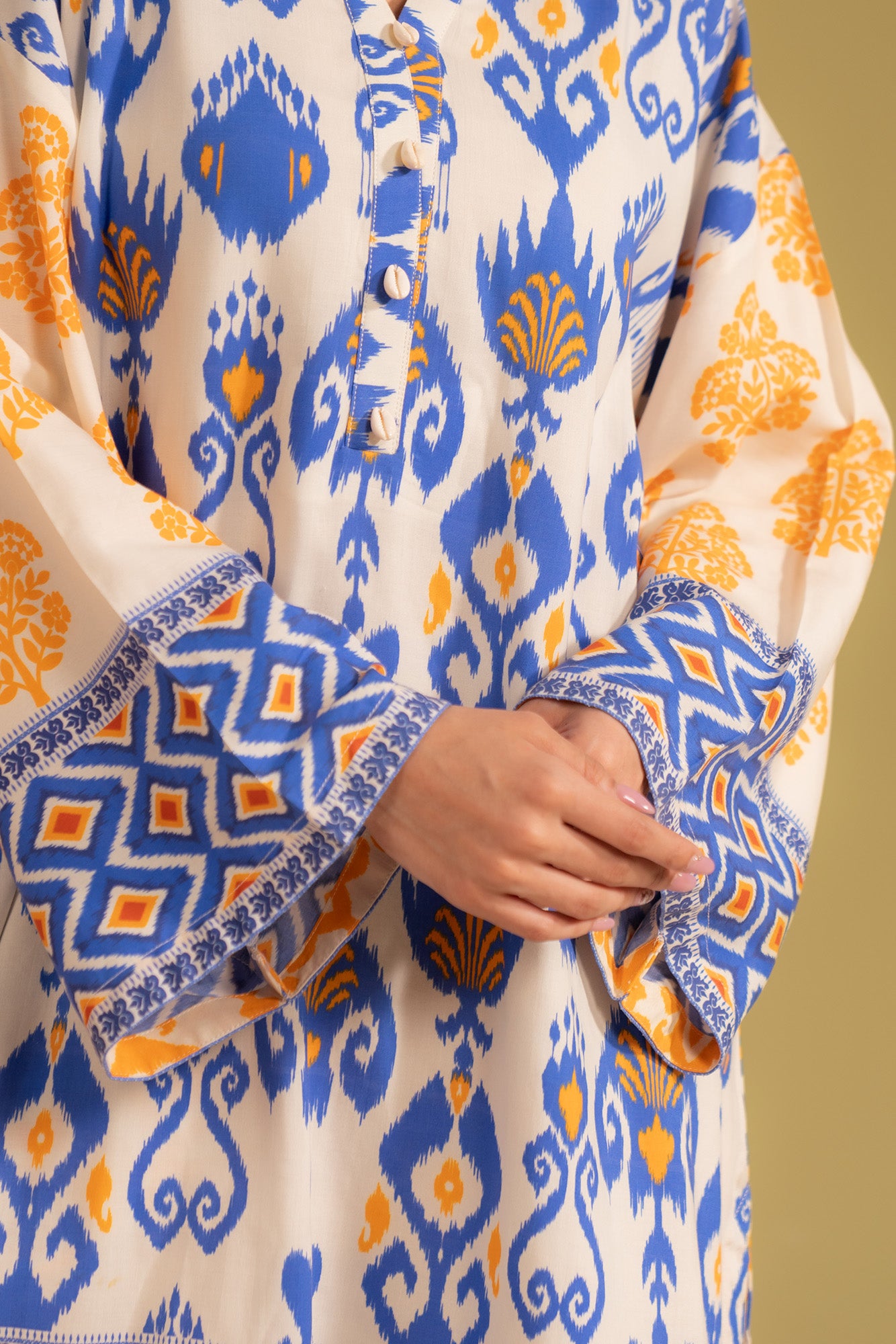 Latest summer collection unstitched 2pc linen suit, stylish outfit for women, perfect for custom tailoring in Islamabad