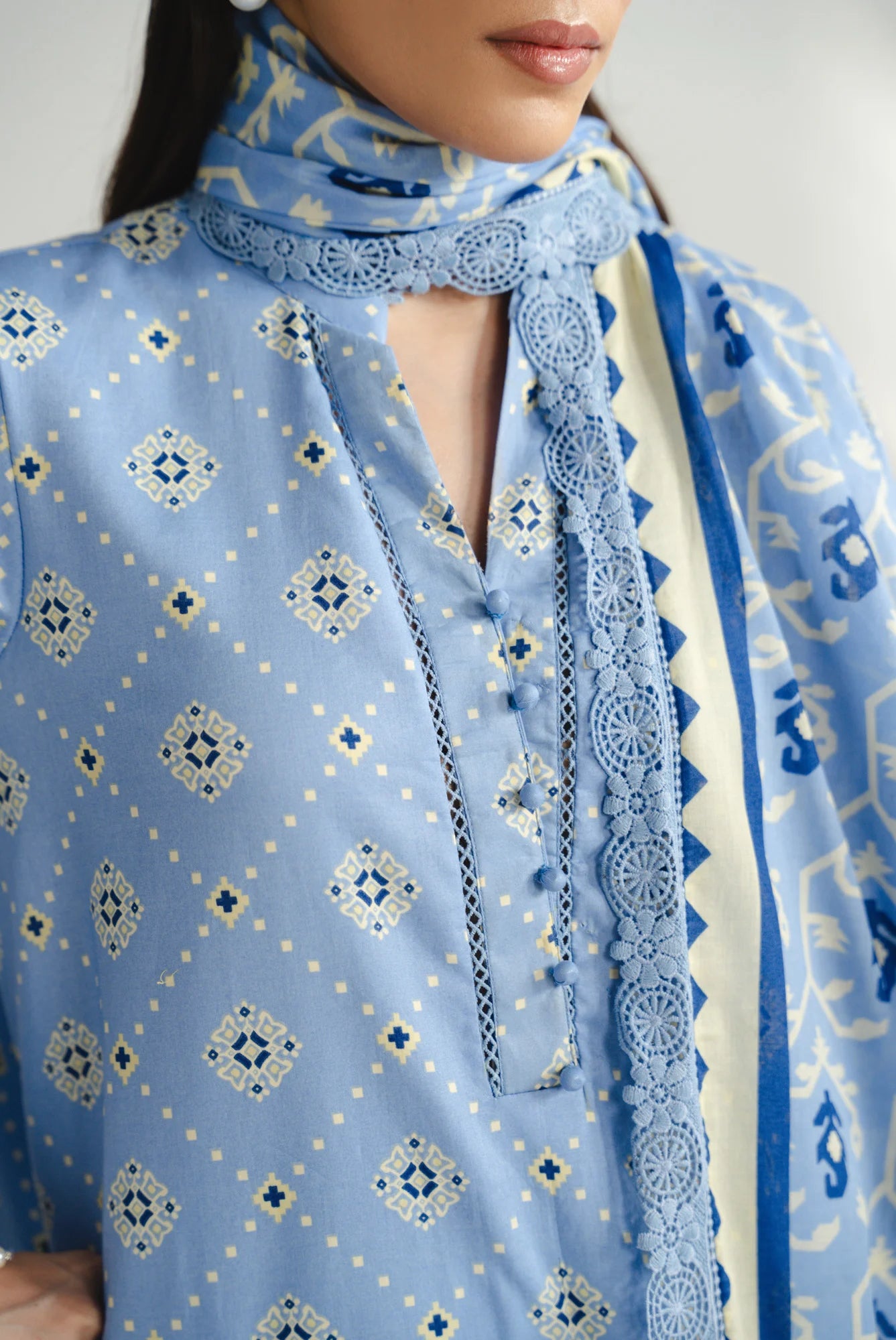 3 Piece Printed Lawn Suit