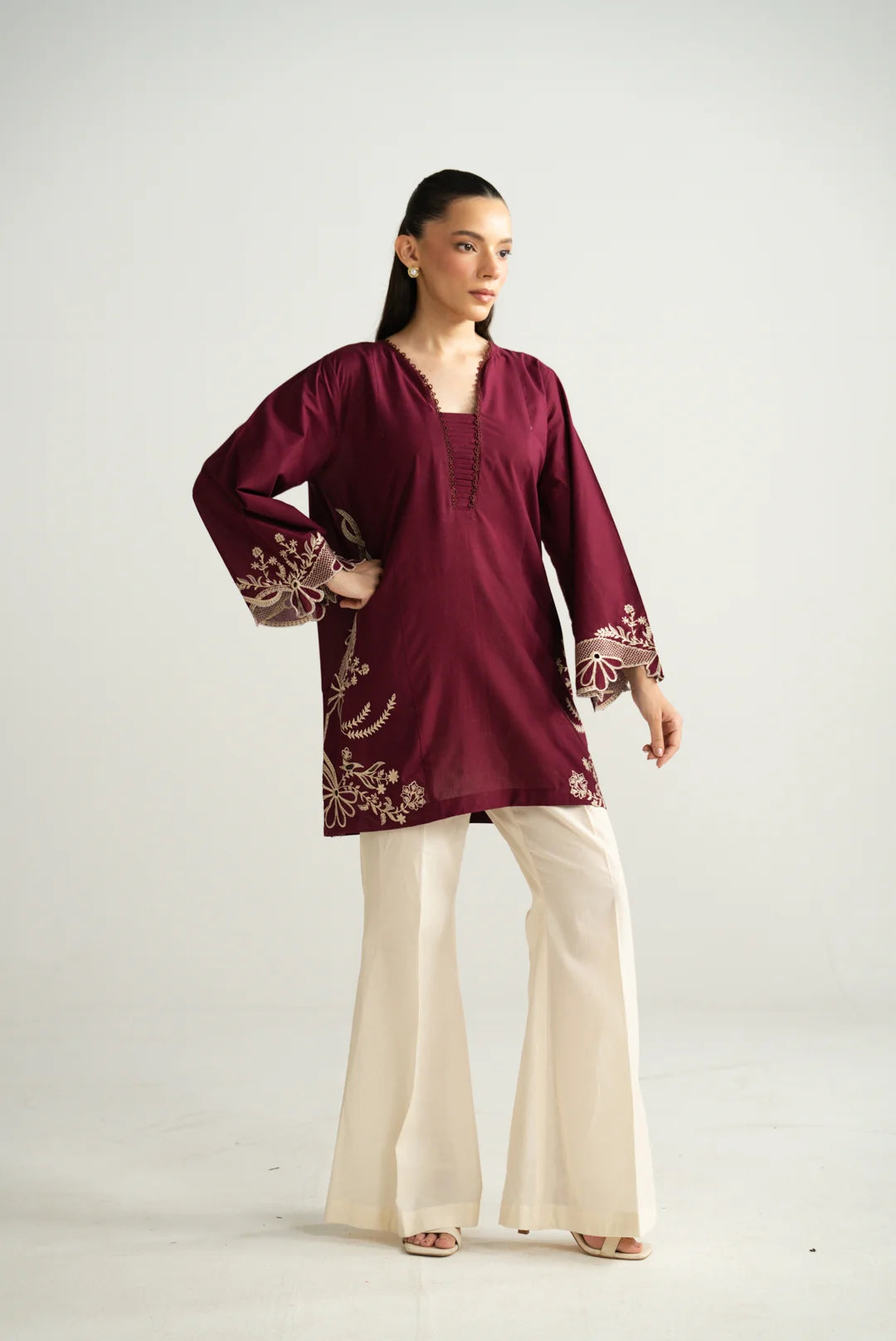 1 Piece Embroidered Lawn Shirt