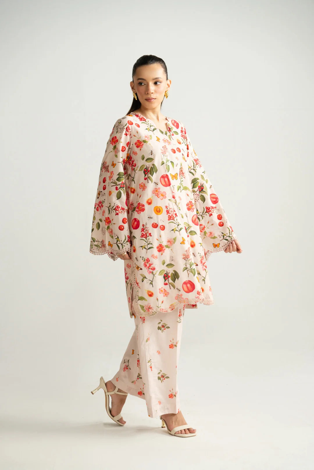 2 Piece Embroidered Lawn Co-Ord Set