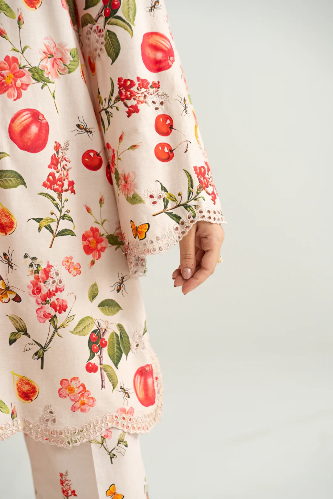 2 Piece Embroidered Lawn Co-Ord Set