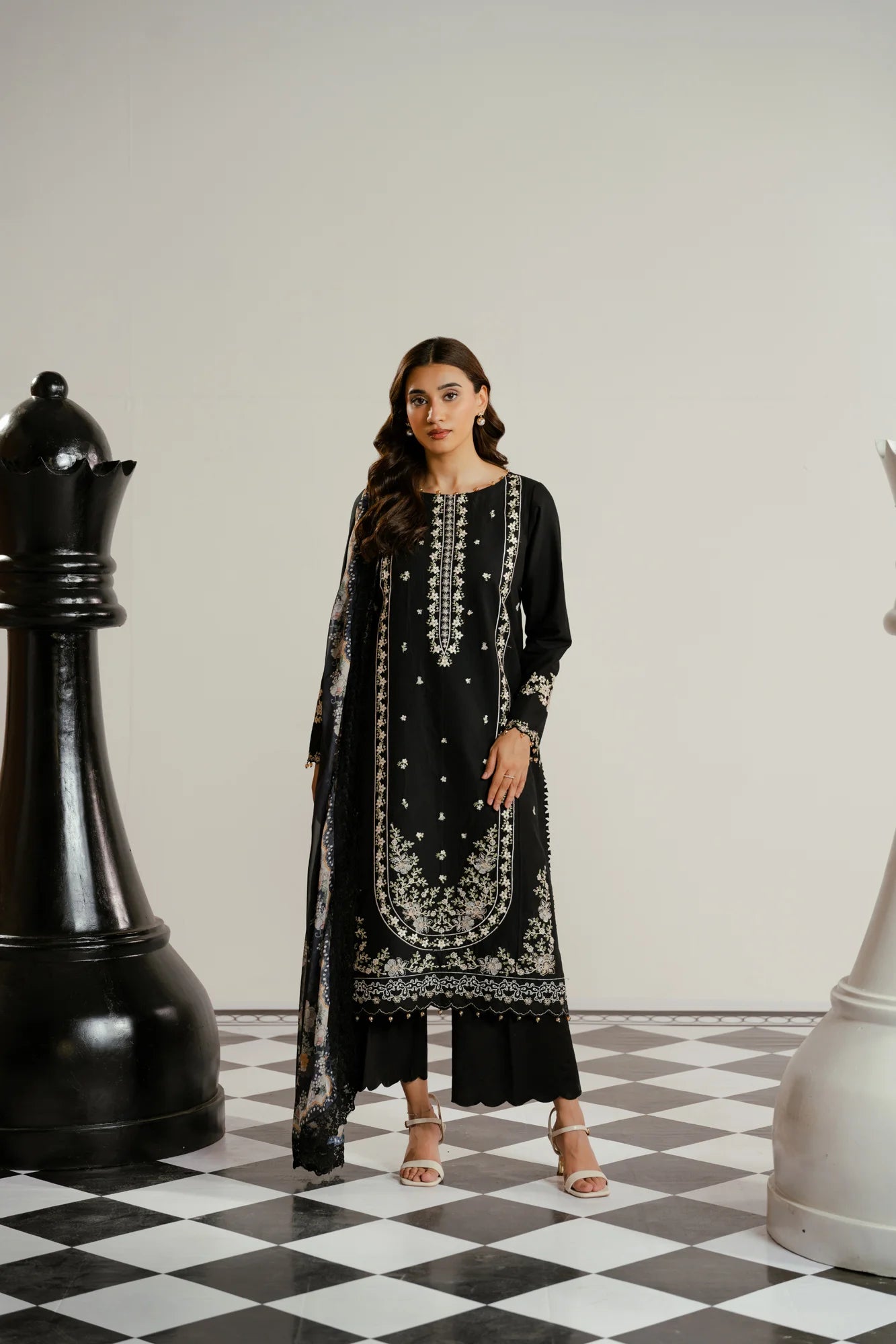 3 Piece Embroidered Lawn Suit