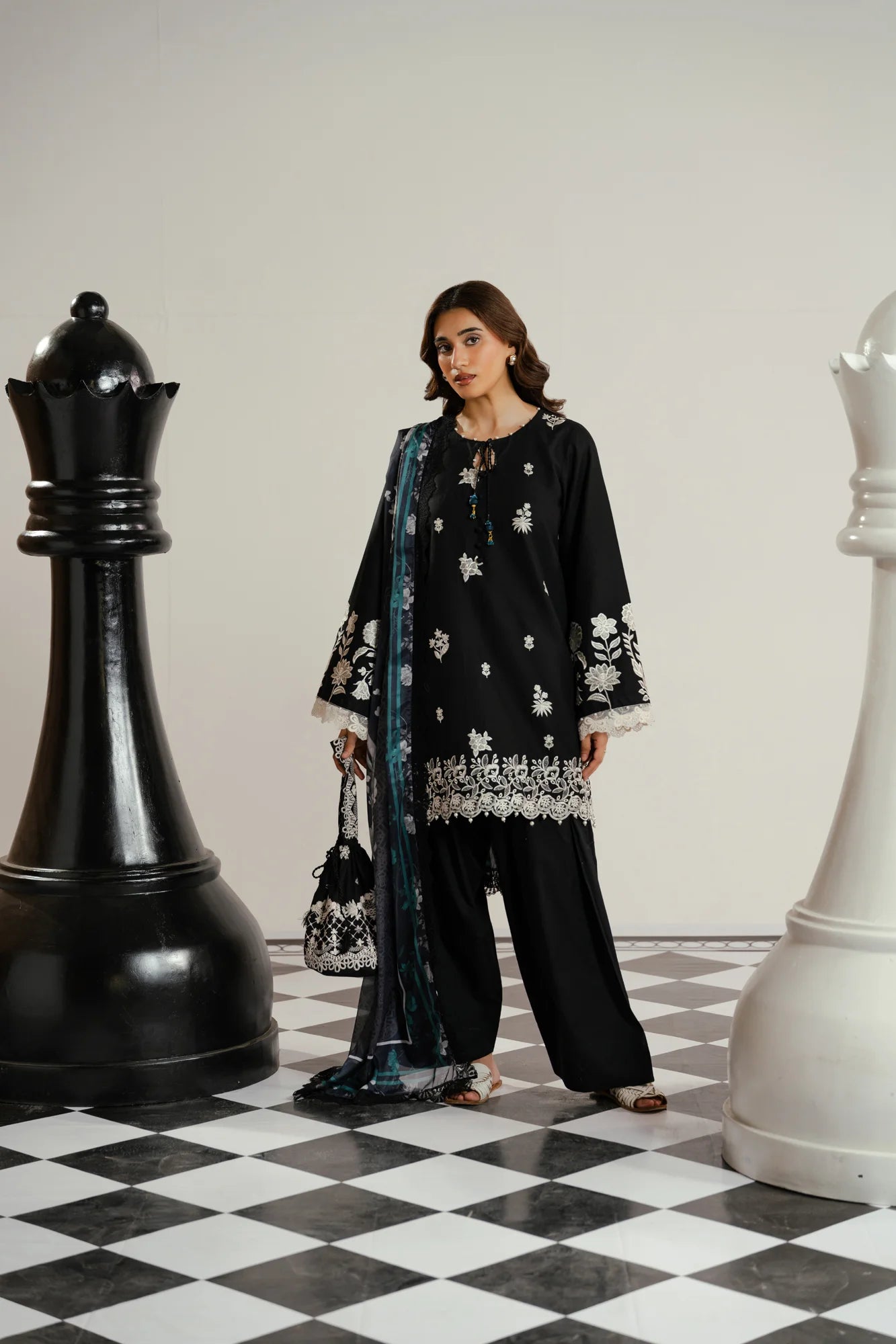 3 Piece Embroidered Lawn Suit