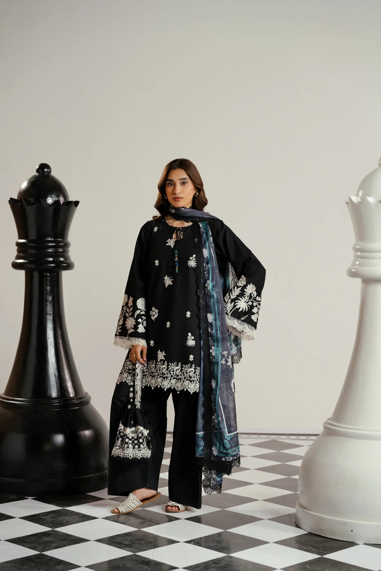 3 Piece Embroidered Lawn Suit