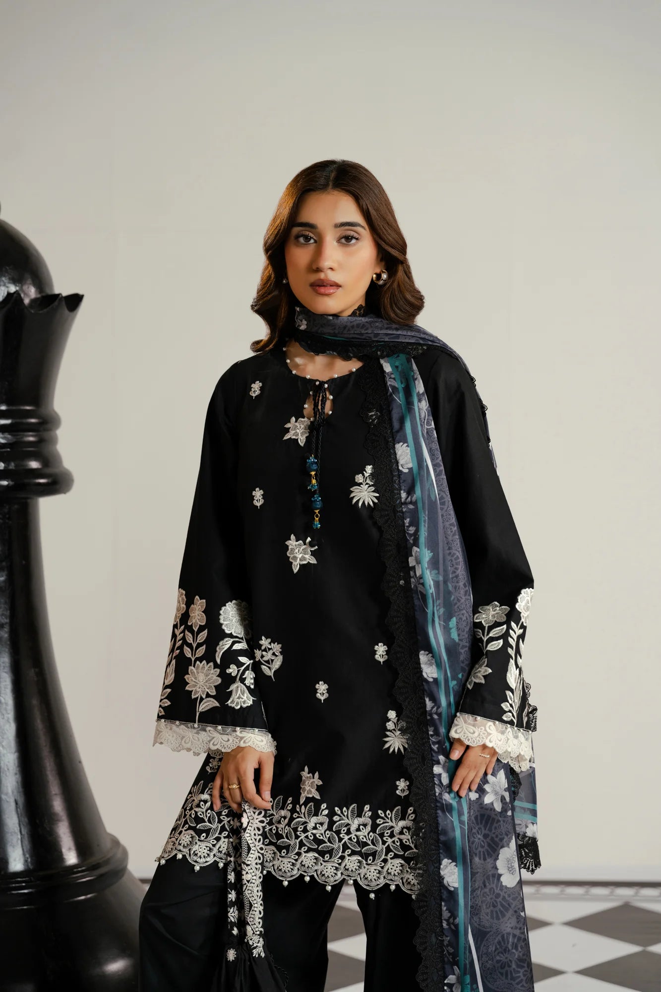 3 Piece Embroidered Lawn Suit