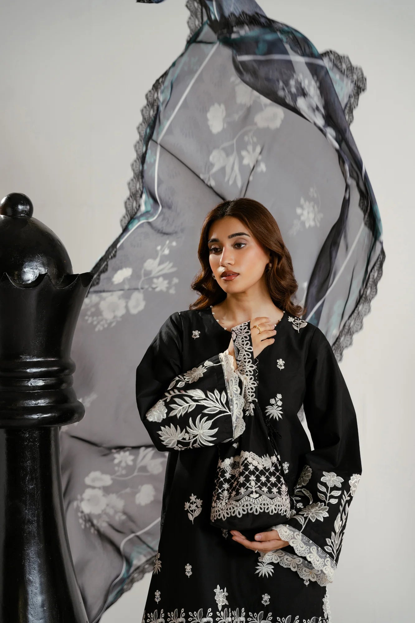 3 Piece Embroidered Lawn Suit
