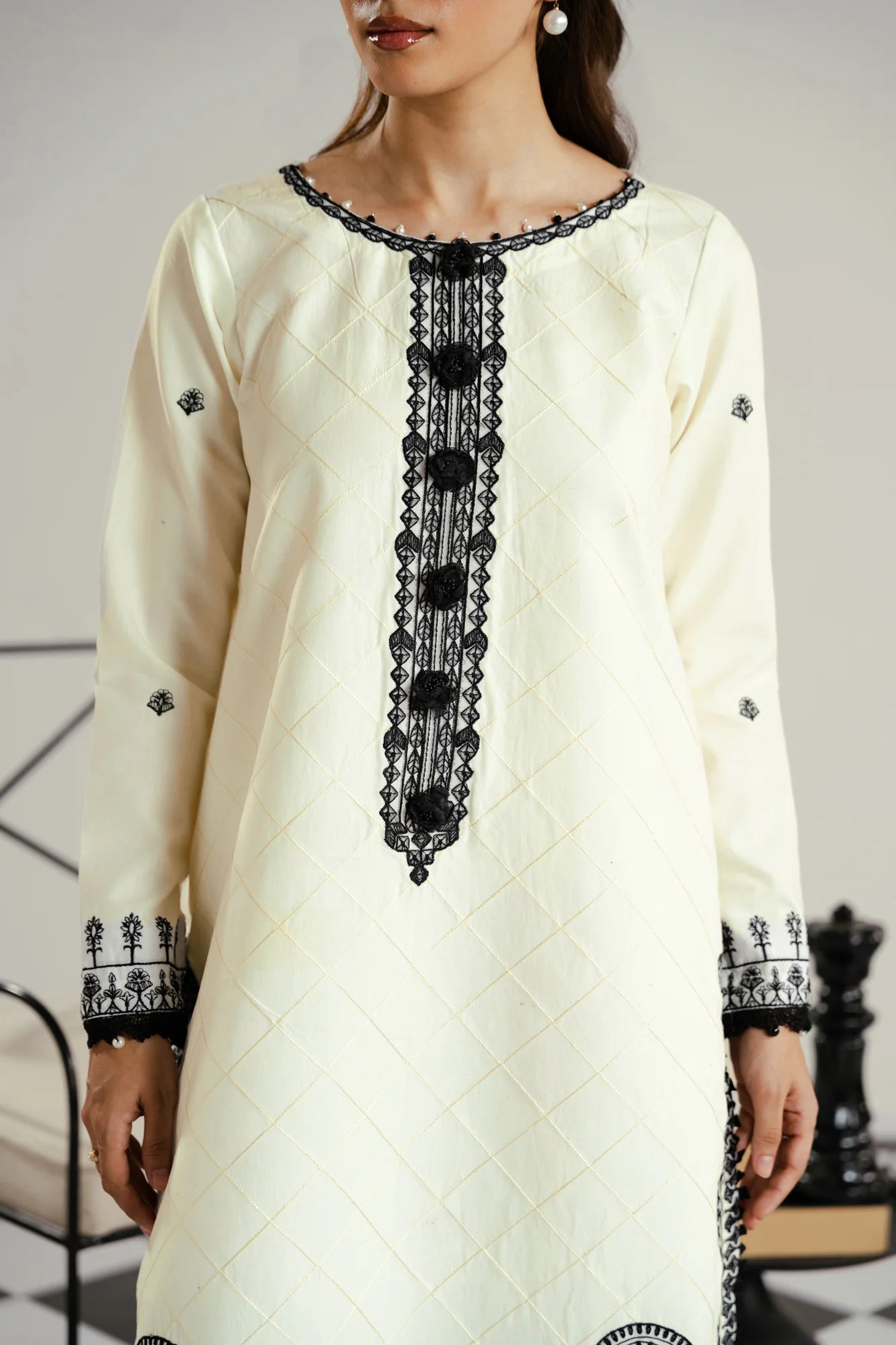 3 Piece Embroidered Lawn Suit Unstitched - 26