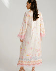 1 Piece Printed Raw Silk Kaftan