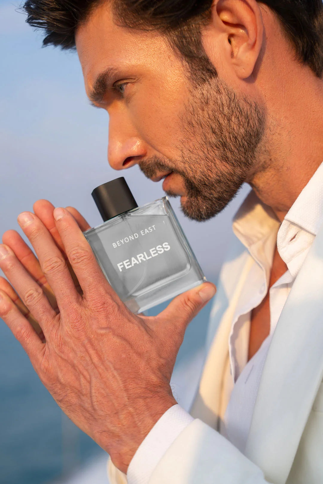Man wearing Fearless perfume - Long-lasting men's fragrance Pakistan