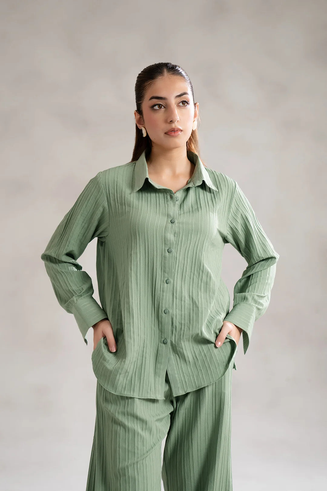 Minimalist textured co ord dress for Gen Z – 14 August Sale casual wear