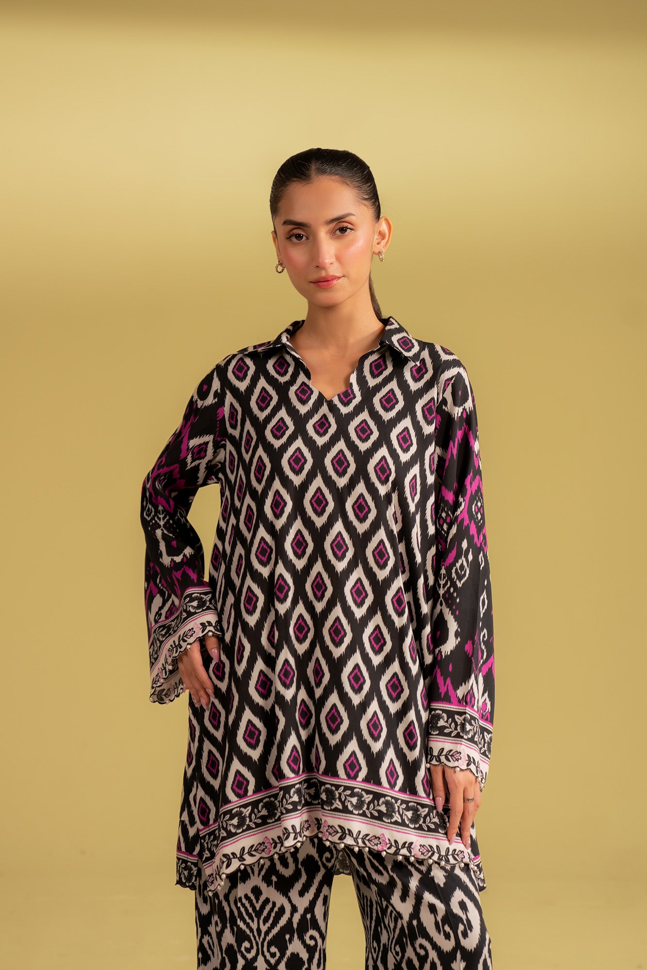 New summer collection linen dress, digital printed suit for women, lightweight and breathable 2 piece outfit perfect for casual wear