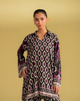 New summer collection linen dress, digital printed suit for women, lightweight and breathable 2 piece outfit perfect for casual wear