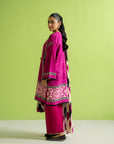 Pakistani linen dress material for girls, latest digital print design, ready-to-stitch outfit for summer collection