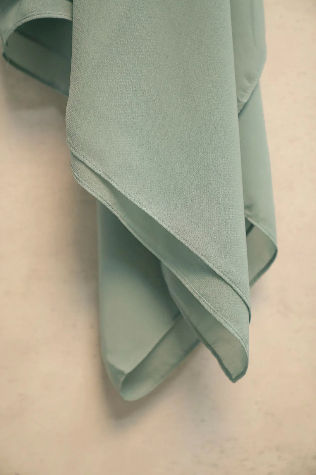 Sea green hijab scarf texture close-up – buy hijab scarf online Pakistan