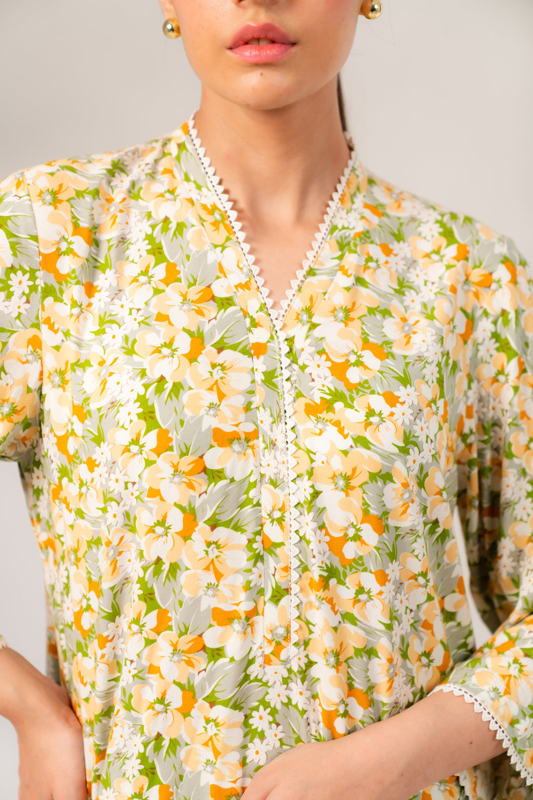 Shop Elegant 2-Piece Floral Printed Viscose Suit – Soft, Breathable &amp; Fashionable
