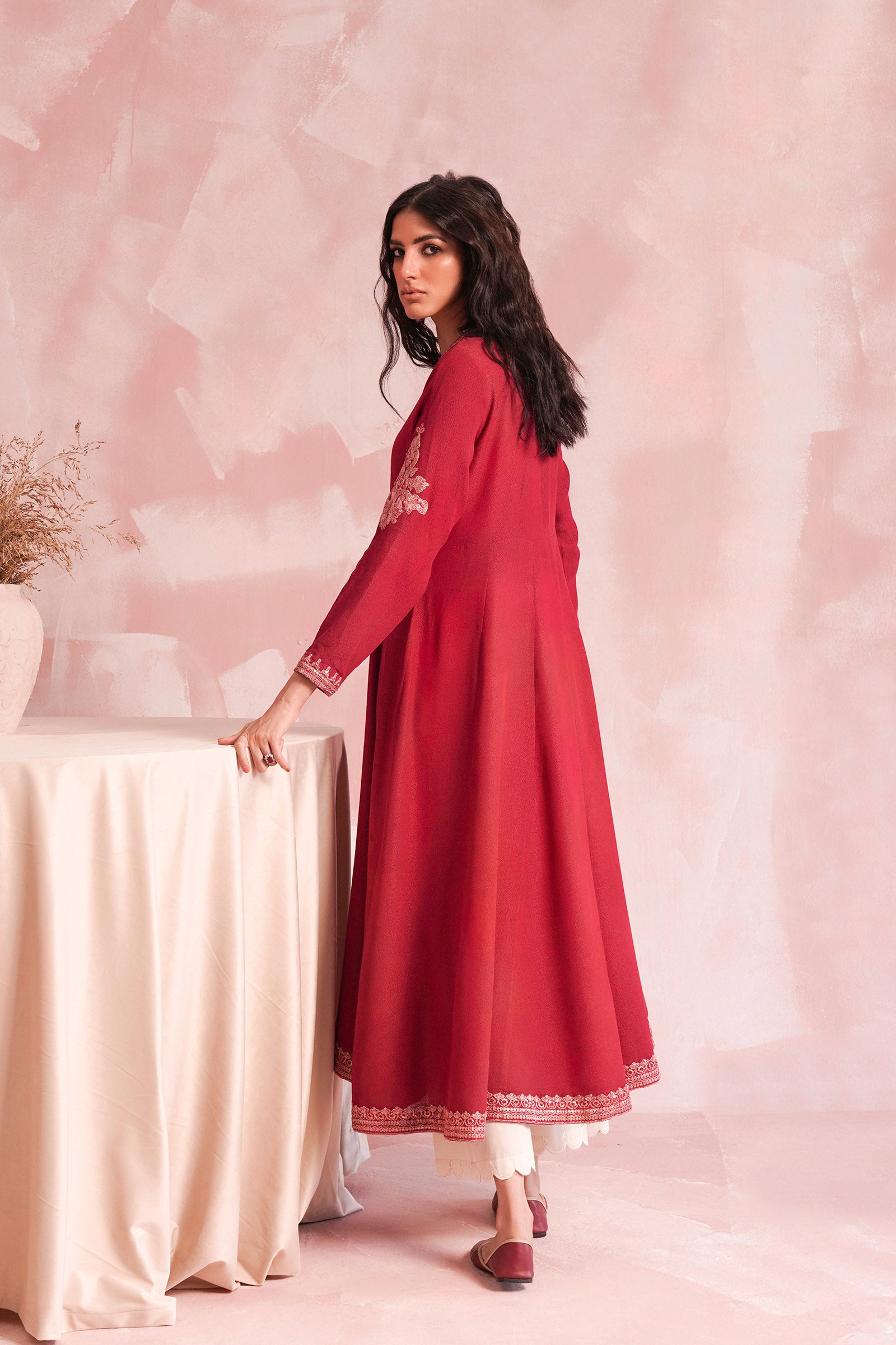 Shop Elegant Maroon Karandi Shirt for Women – Soft, Warm &amp; Stylish

