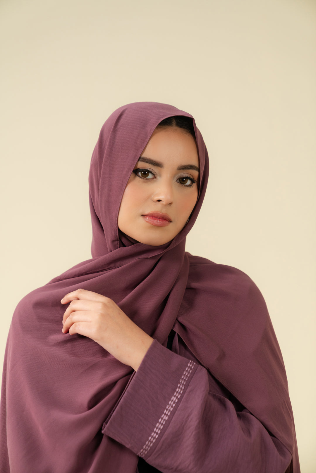 Shop Stylish Scarves Online – Premium Mauve Hijab for Women