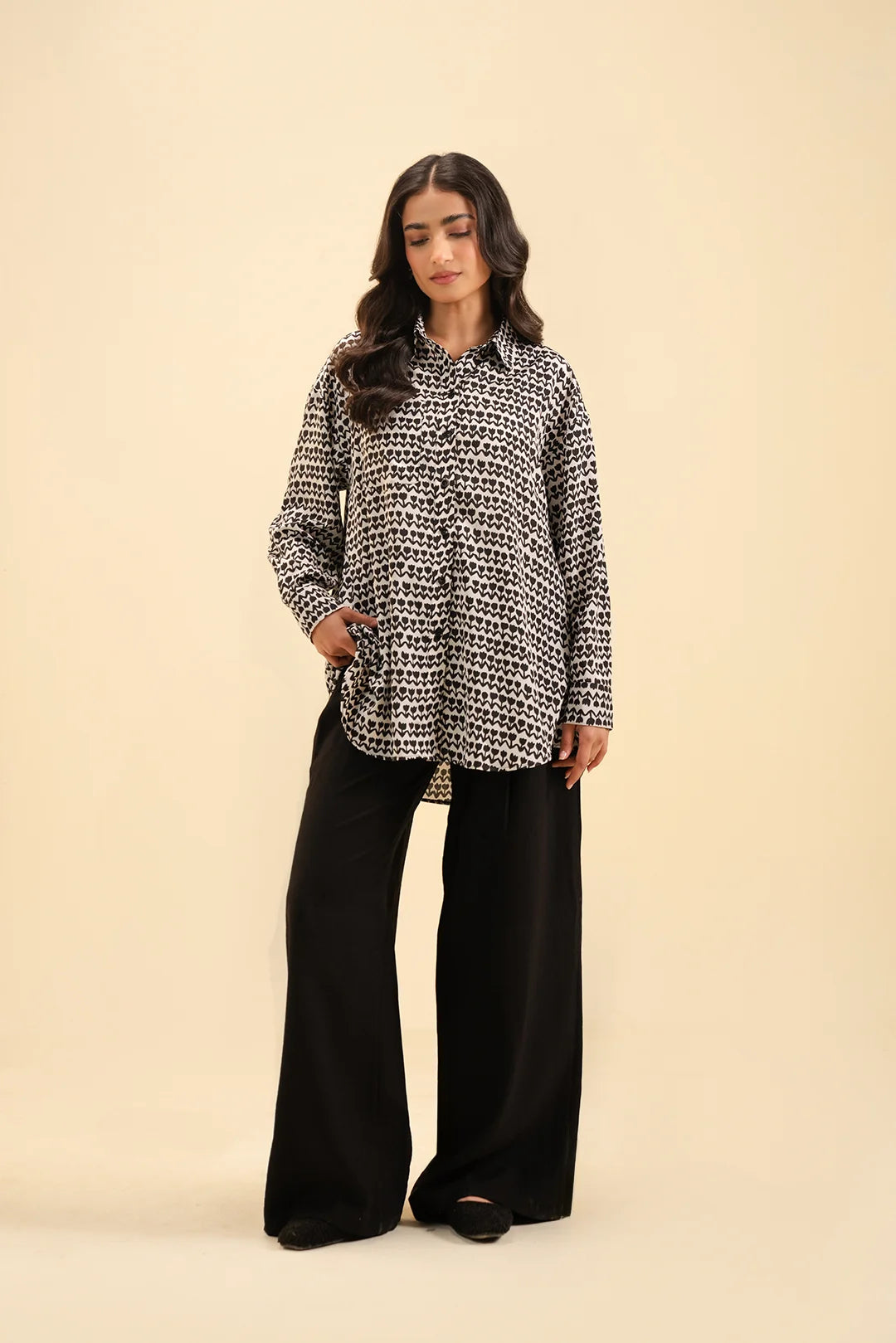 Shop elegant blended silk shirt – perfect for office & everyday fashion.