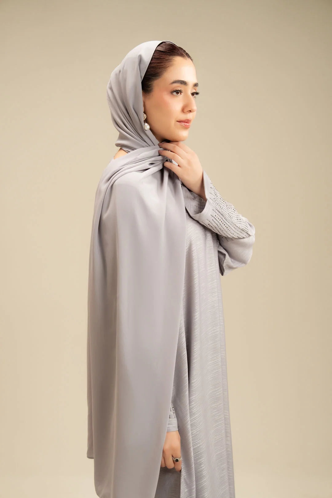 Sleeve embellishment light grey abaya – abaya sleeve designs Beyond East WTB161101