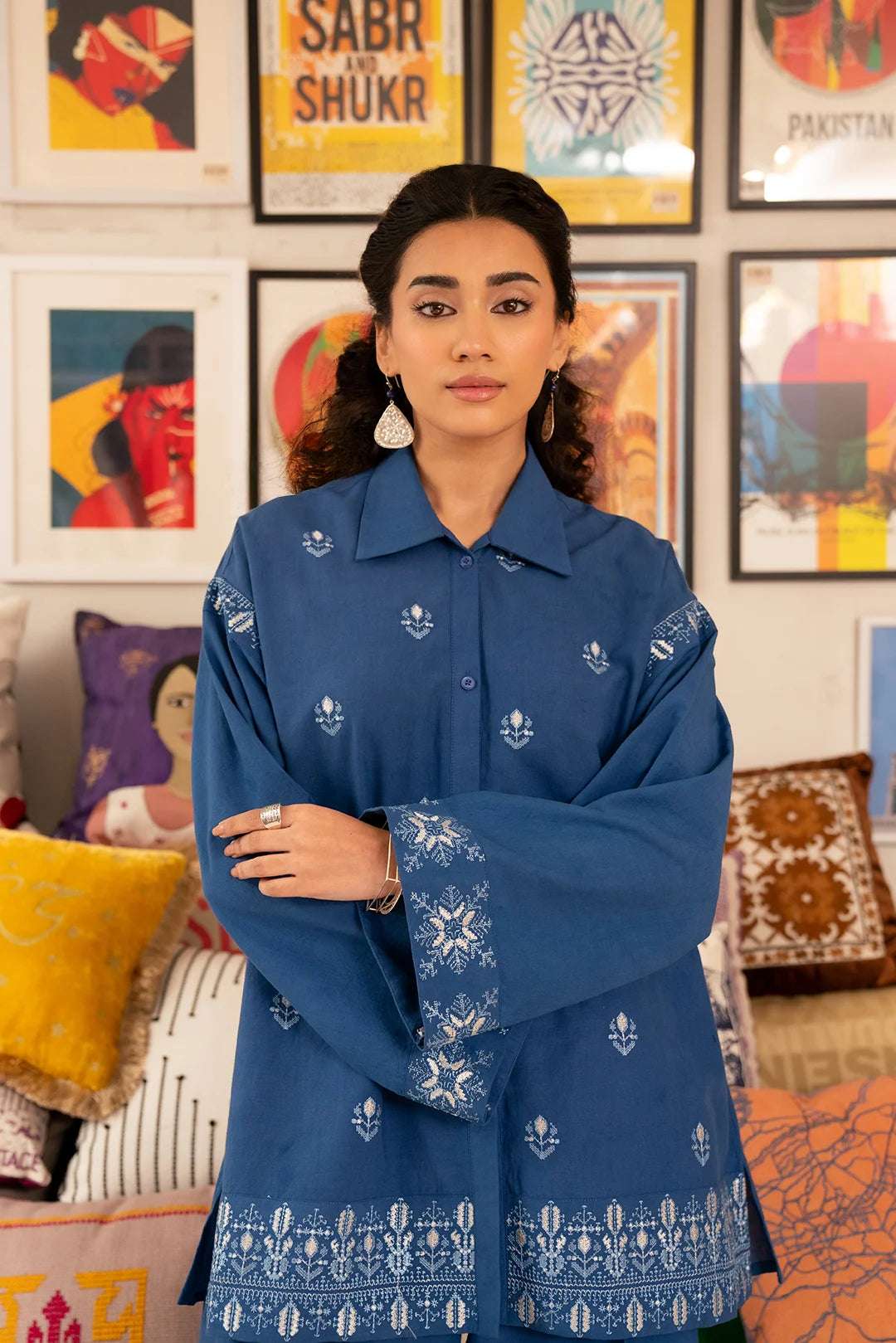 Stylish Pakistani lawn co-ord 2024 – chic embroidered matching set for everyday elegance.