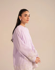 Stylish everyday casual shirt for women with embroidered details