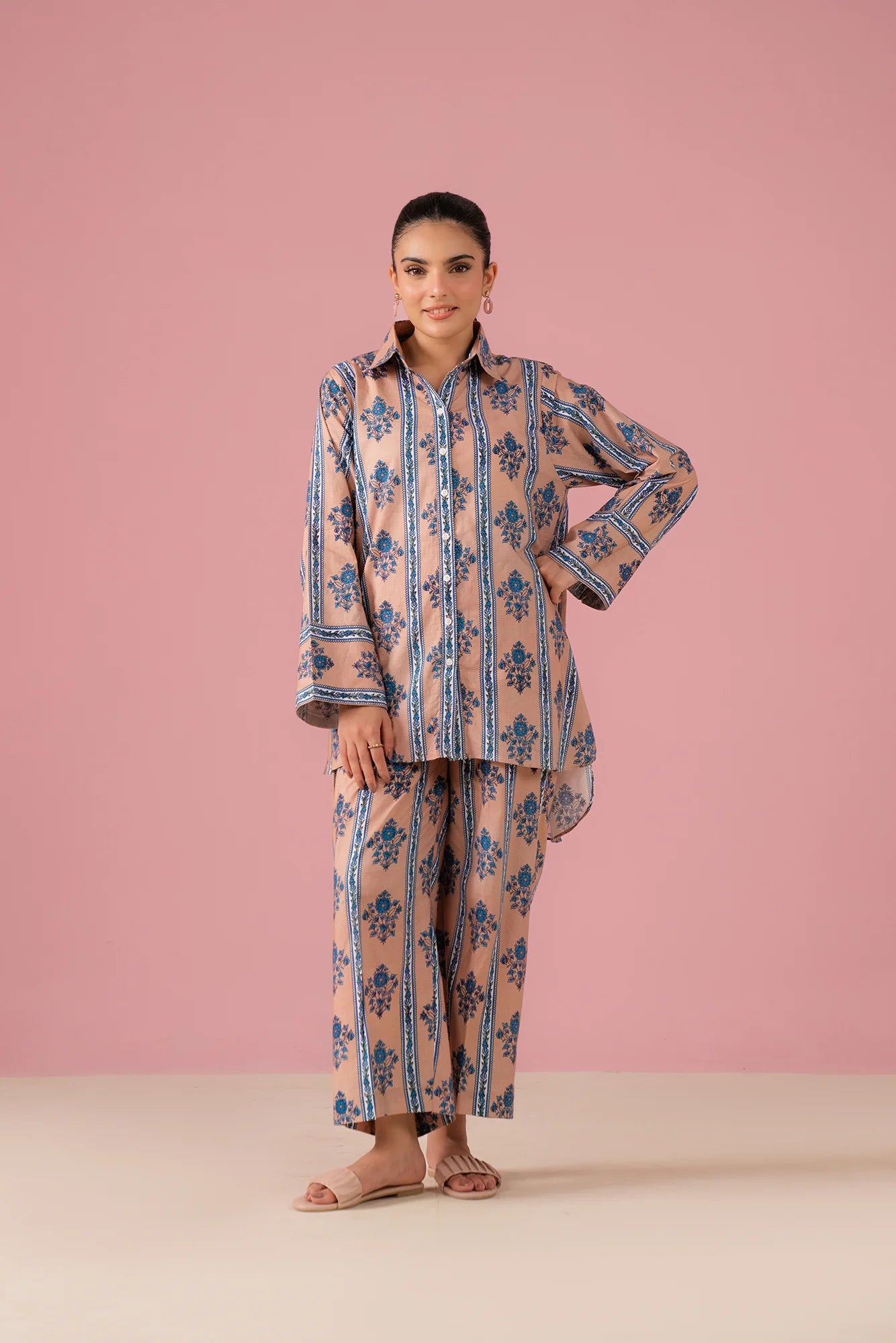 Trendy Cambric Suit for Women in Lahore – 2 Piece Printed Summer Set
