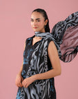 Trendy embroidered organza border lawn suit with cambric trousers for Rawalpindi women – Peshawar Road and Satellite Town