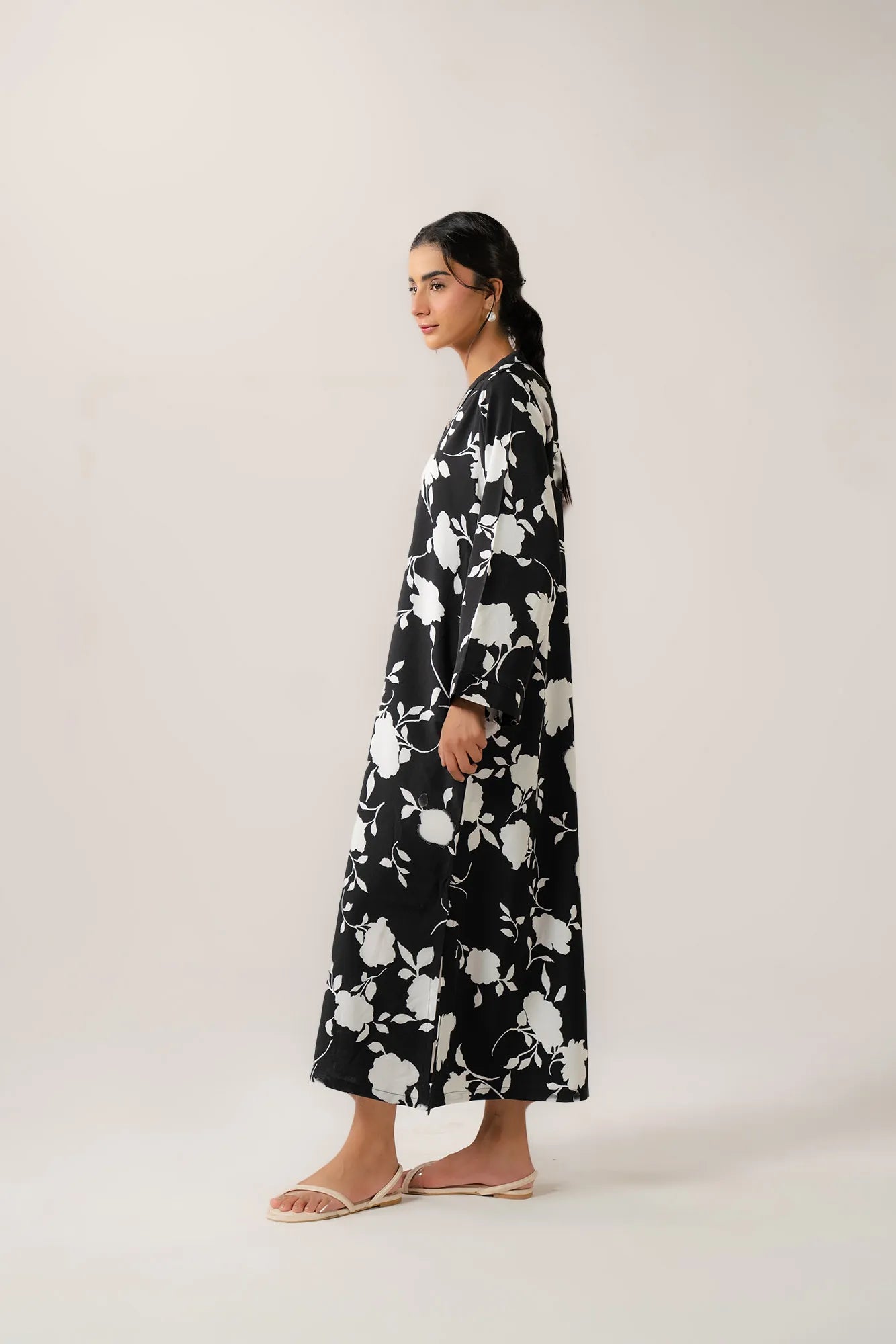 Trendy monochrome long shirt for girls everyday wear