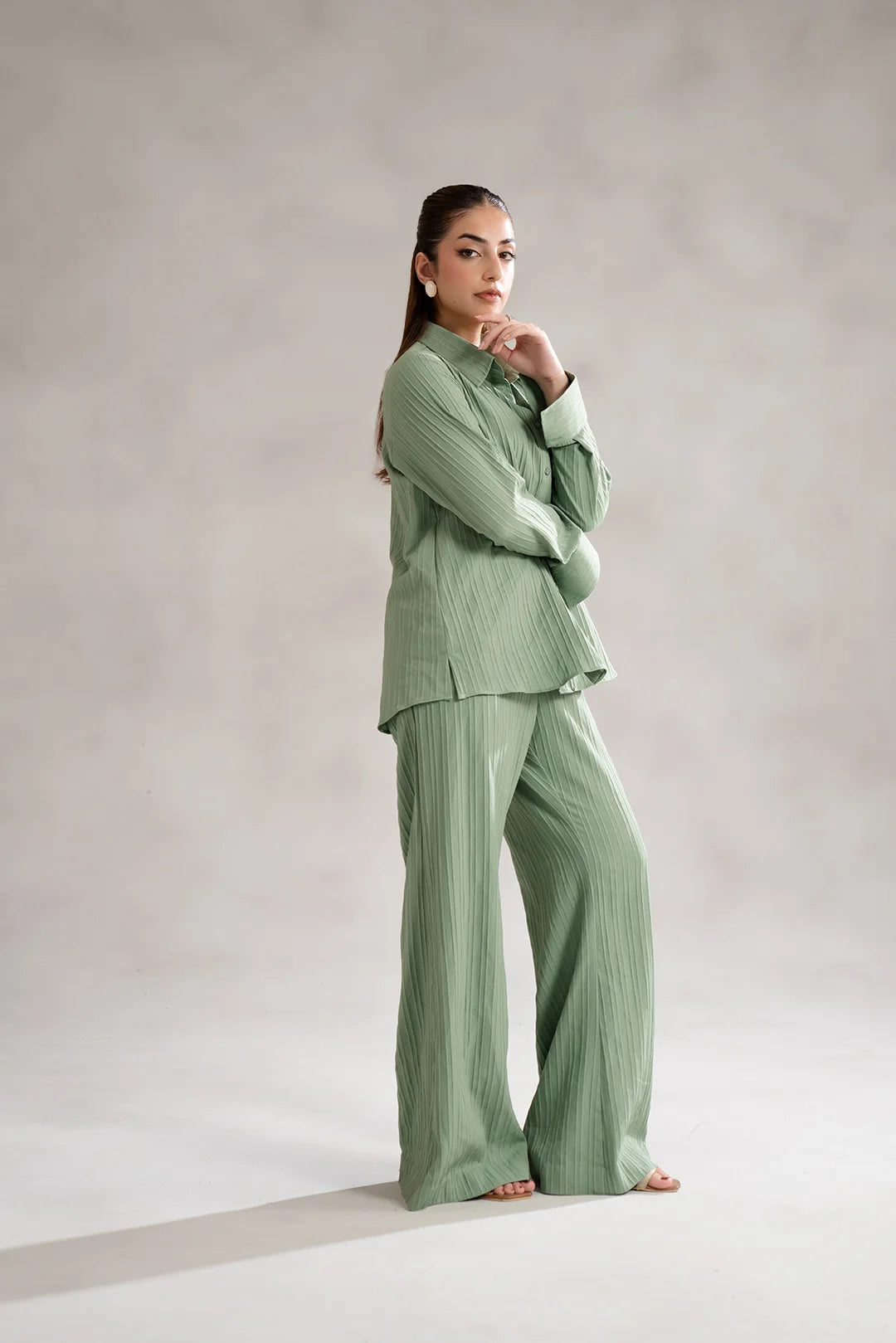 Trendy solid textured co ord outfit for Gen Z girls – 14 August fashion pick
