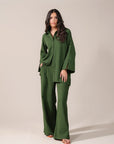Two-piece solid co ord set for women – perfect for Azadi Sale look