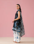 Unstitched digital printed lawn shirt with cambric trouser and chiffon dupatta for ladies shopping in Bahria Town Rawalpindi