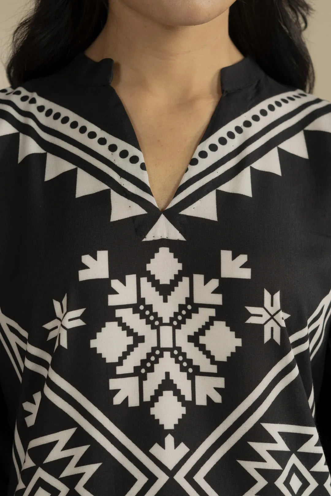 1 Piece Printed Linen Shirt